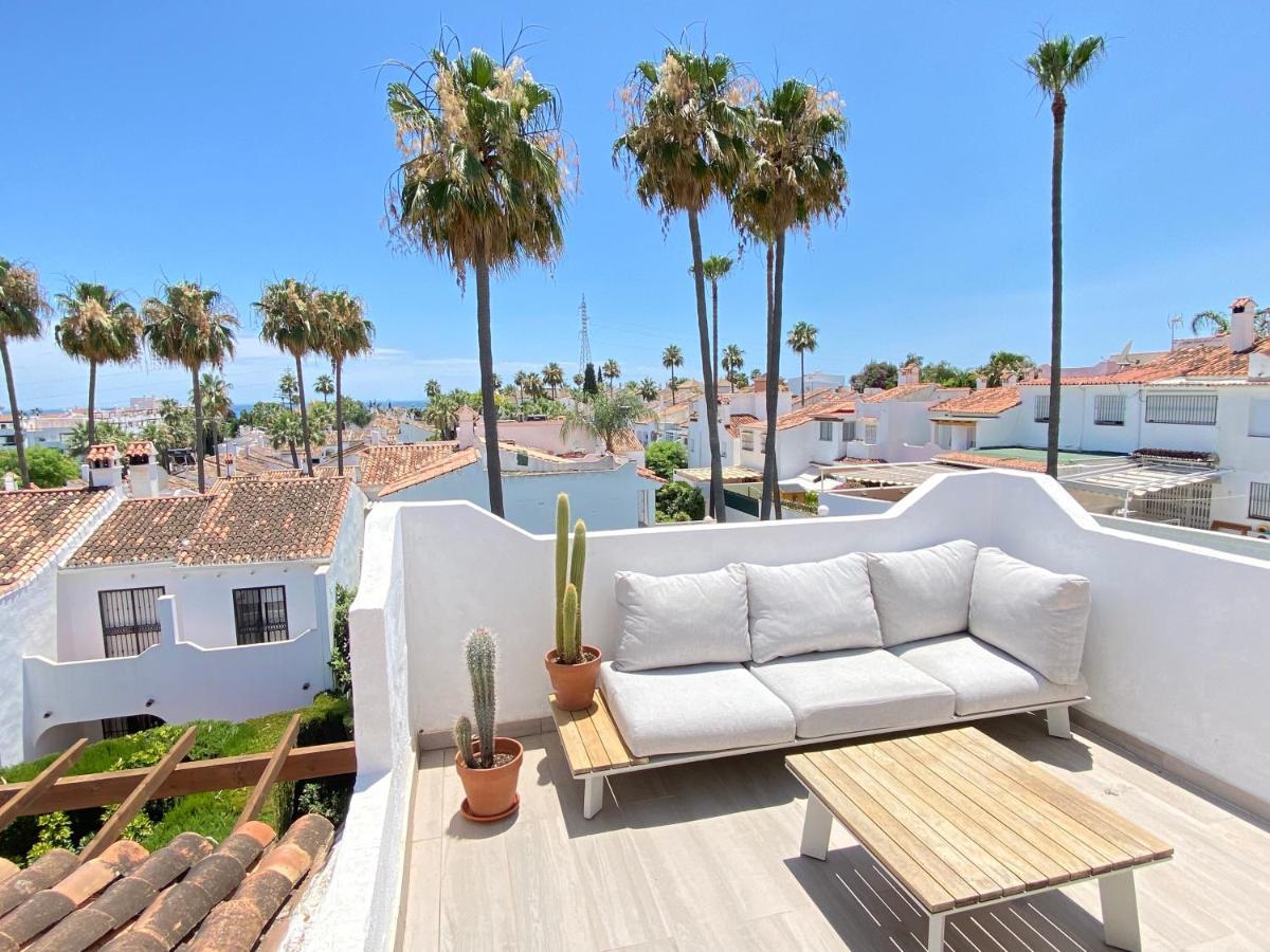 Townhouse W/Sea View & Garden Villa Estepona Eksteriør bilde