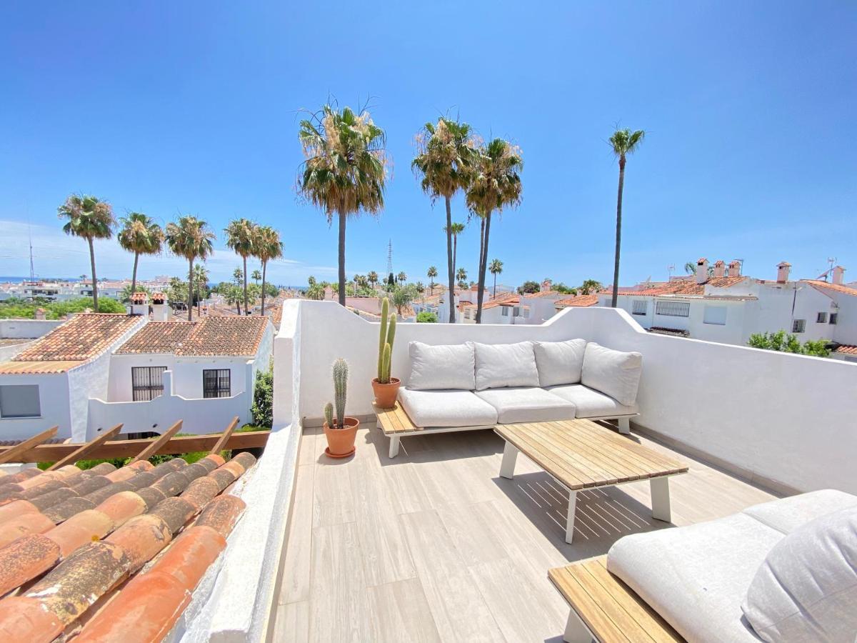 Townhouse W/Sea View & Garden Villa Estepona Eksteriør bilde